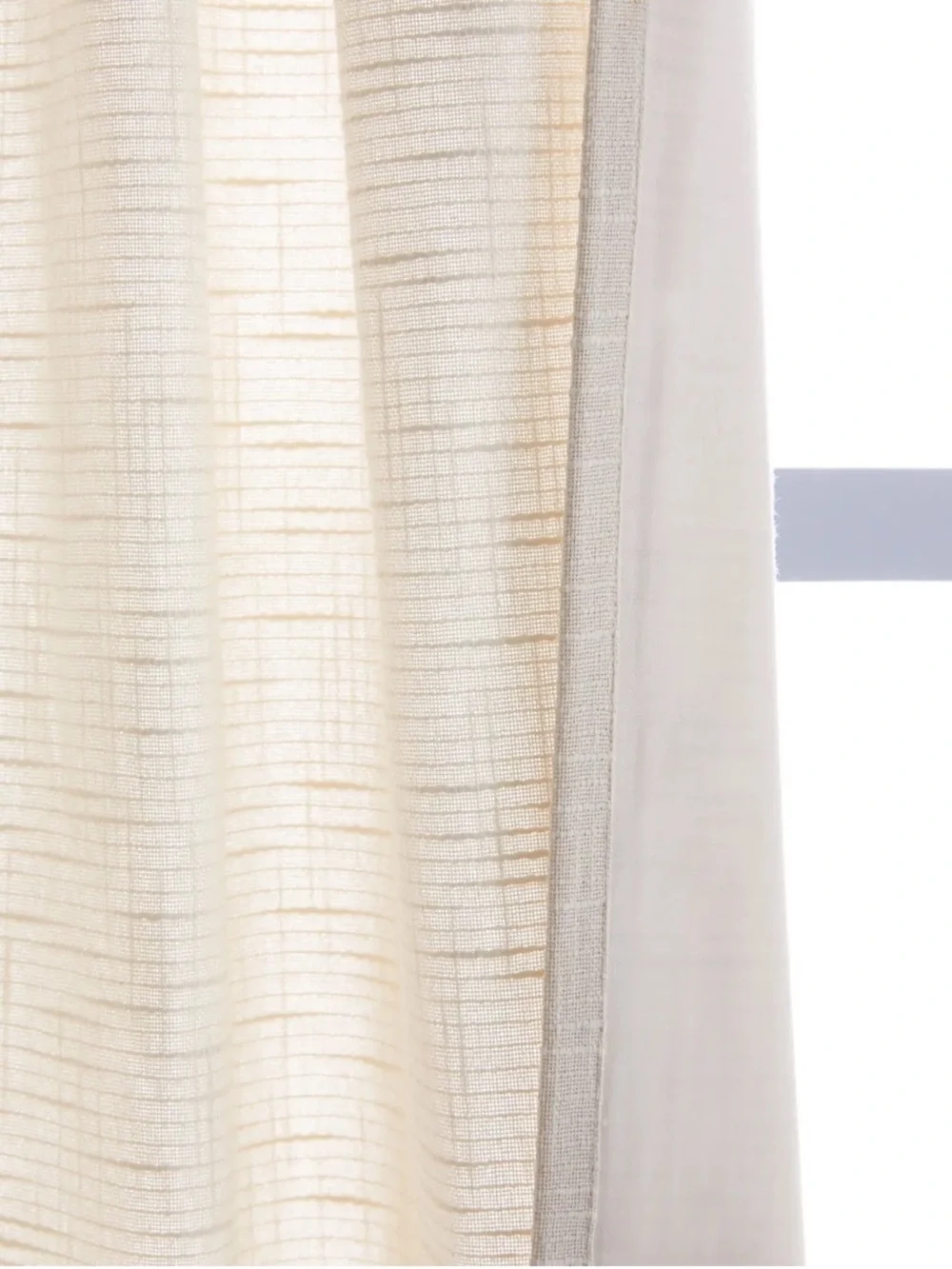 QUINCE Set Of 2 48x96 Cotton Slub Curtains Natural 0076